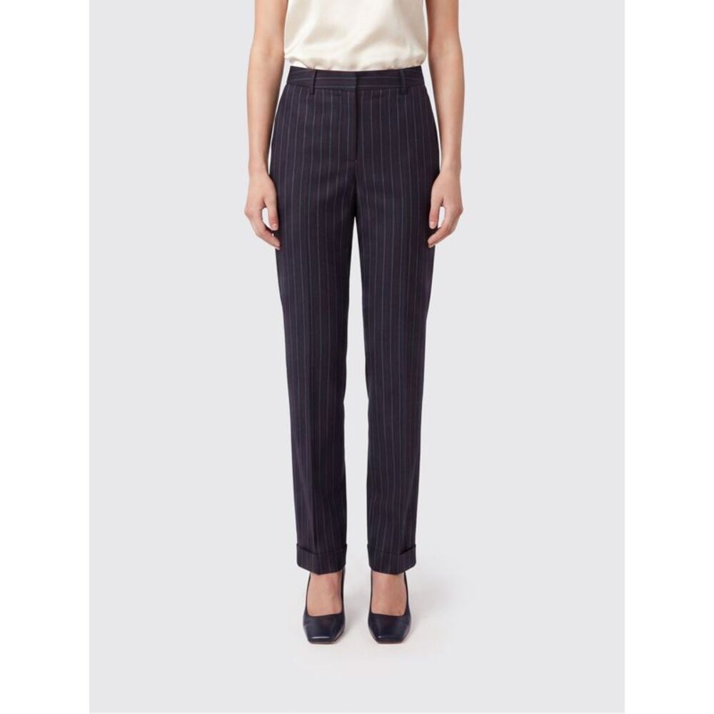 Semicouture Women Semicouture High-Waisted Striped Wool-Blend Skinny Trousers